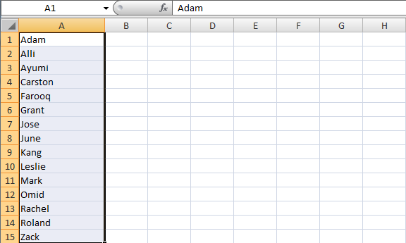 如何在Excel  -  Udemy教程4中的字母顺序化